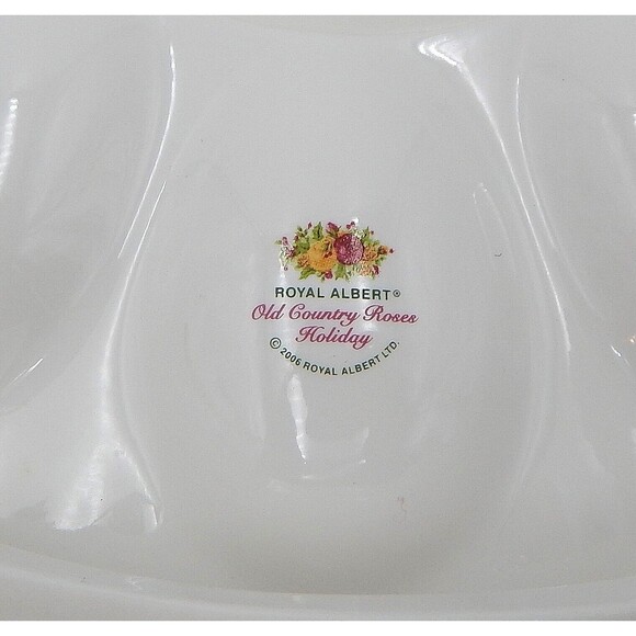 Royal Albert Old Country Roses HOLIDAY Deviled Egg Plate Platter 12 Inch - Picture 7 of 11